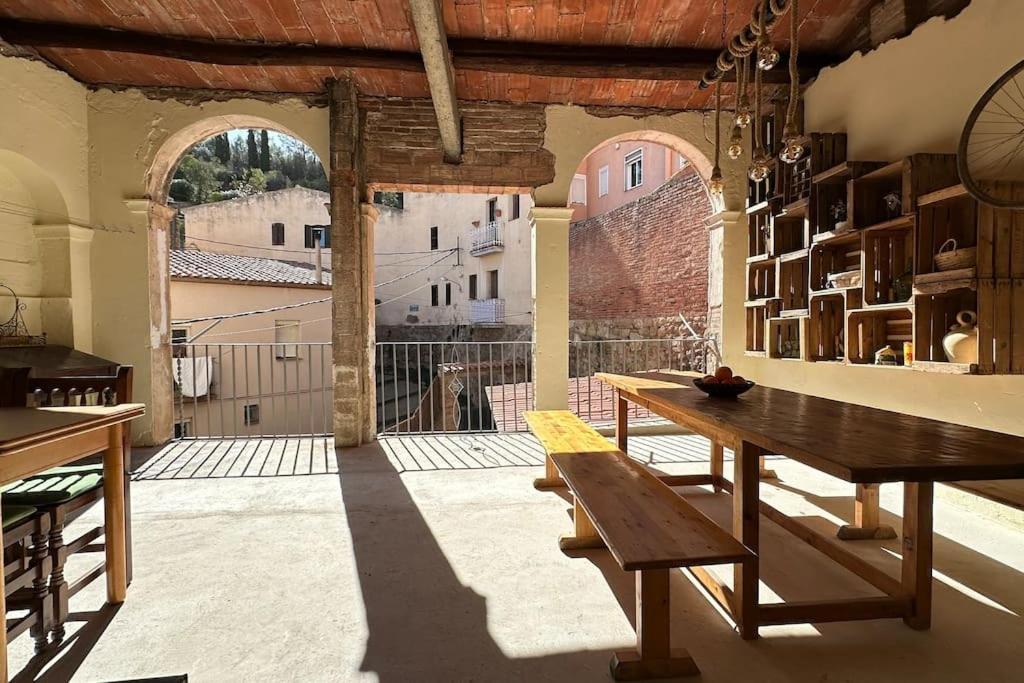 Habitacion Roca Foradada En Casa Cami De Les Aiguees Monistrol De Montserrat Esterno foto